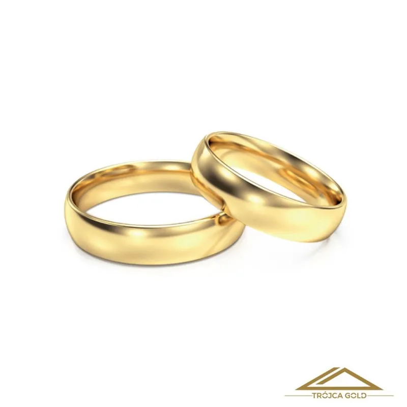 Obrączki ślubne, złoto 14k, pr. 585 klasyczne