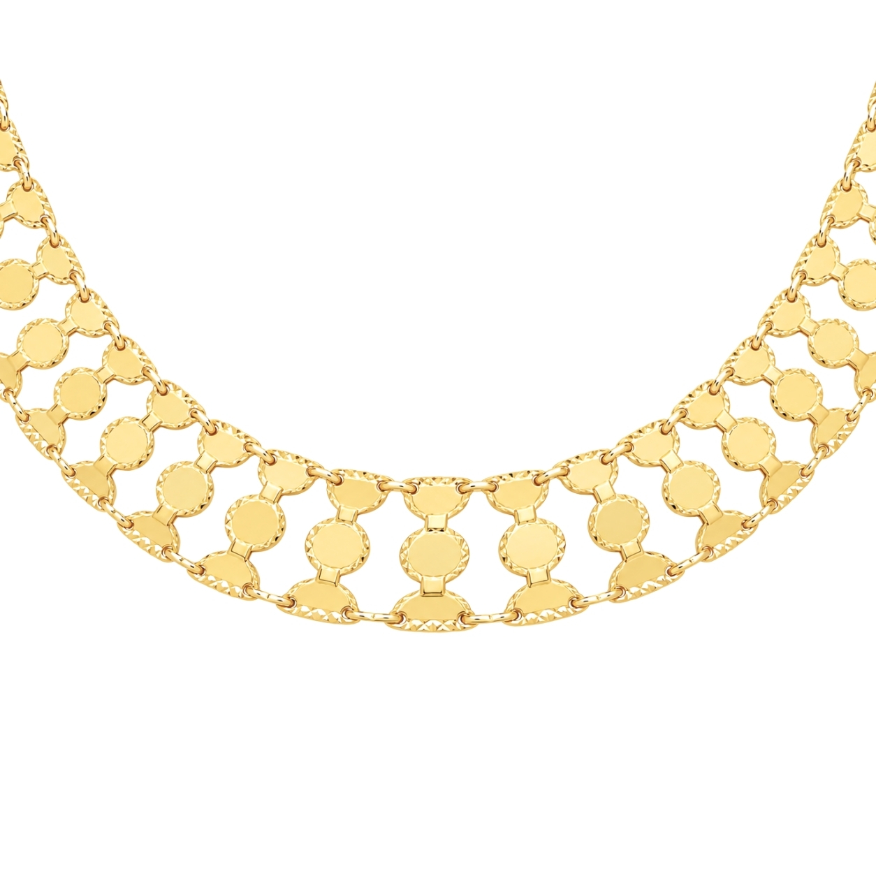 Kolia ażurowa 20,95 g ze złota pr. 585, 14K