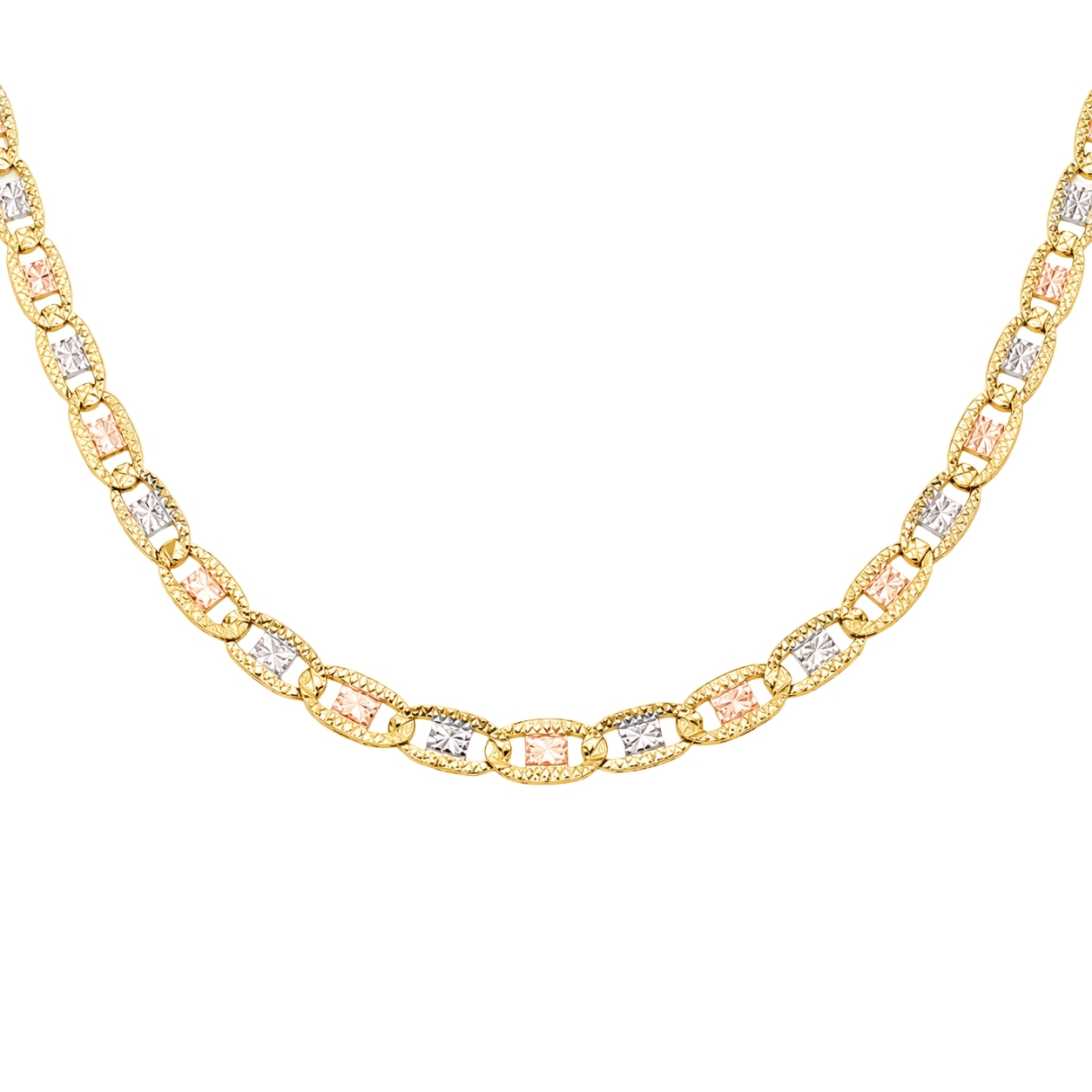 Łańcuszek o splocie gucci ozdobne 7,59 g z wielokolorowego złota pr. 585, 14K