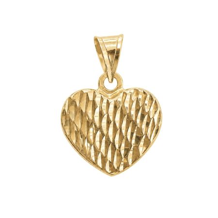 Zawieszka serce 1,30 g ze złota pr. 585, 14K