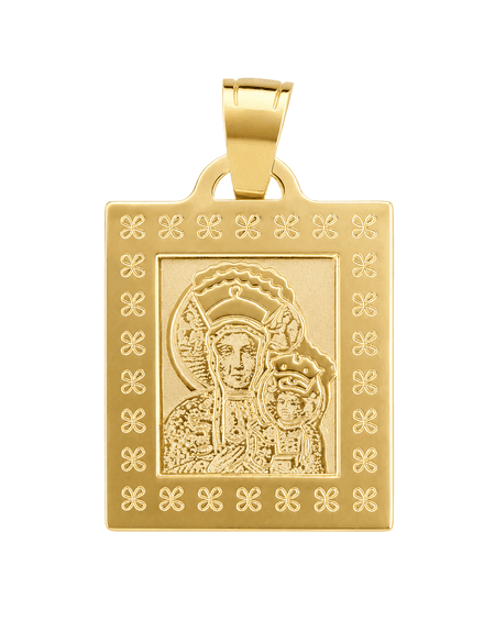 Medalik Matka Boża Częstochowska 0,95 g ze złota pr. 585, 14K