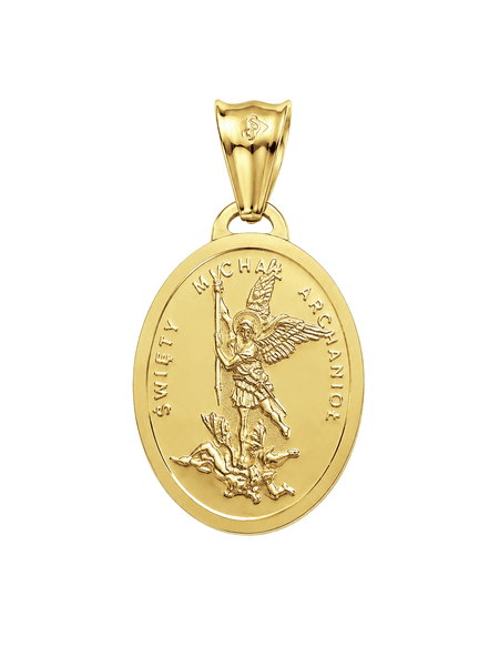 Medalik Święty Archanioł Michał 2,15 g ze złota pr. 585, 14K