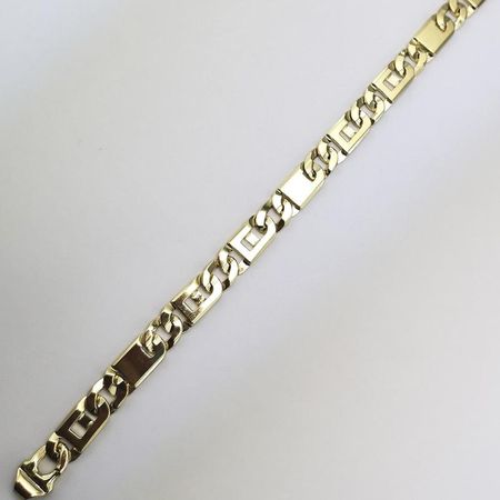 Złota Bransoletka O Fantazyjnym Splocie