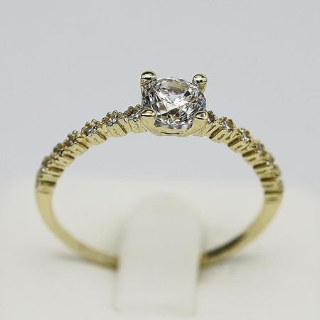 Pierścionek Złoty Z Cyrkoniami 1.66g PR. 585