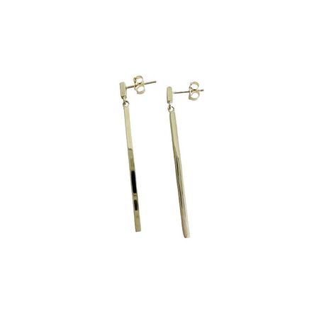 KOLCZYKI ZŁOTE SŁUPKI NA SZTYFT