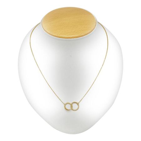 Splecione obrączki, Gładka i Diamentowana Celebrytka Złota 14k pr. 585