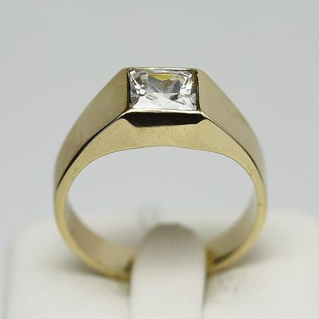 Pierścionek Złoty Z Cyrkonią 7.12g