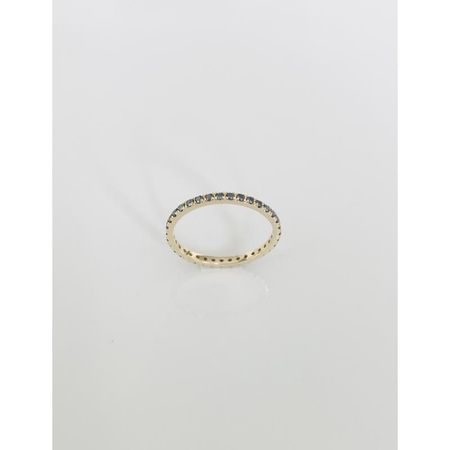 PIERŚCIONEK Z CZARNYMI CYRKONIAMI