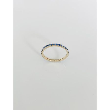 PIERŚCIONEK Z NIEBIESKIMI CYRKONIAMI