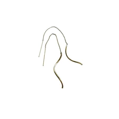 KOLCZYKI ZŁOTE KRĘCONE PRZECIĄGANE