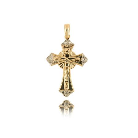Krzyżyk Żółte Złoto Pr. 585, 3,70g