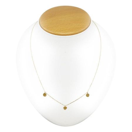 Kółeczko Serduszko Koniczynka, Celebrytka Złota 14k pr. 585