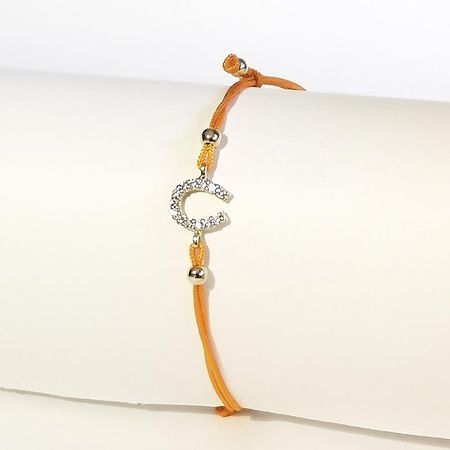 BRANSOLETKA SZCZĘŚCIA, POMARAŃCZOWA ZŁOTA KONICZYNKA 0,87g 14K