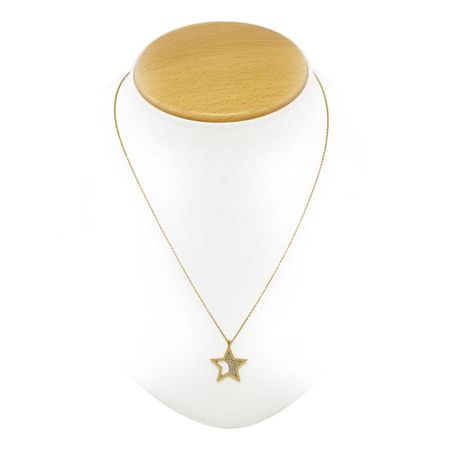 Gwiazda z cyrkoniami, Celebrytka Złota 14k pr. 585