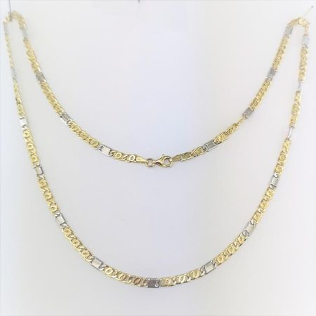 Złoty Łańcuszek Z Żółtego Złota O Fantazyjnym Splocie 