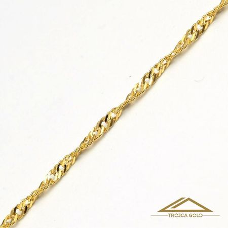 Łańcuszek Z Żółtego Złota pr. 585, 14 K Długość 50 cm