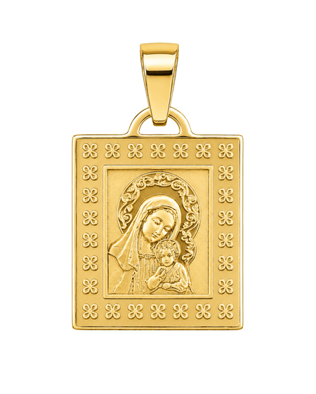 Medalik Matka Boża Częstochowska 0,94 g ze złota pr. 585, 14K