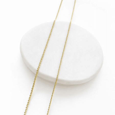 Łańcuszek kordel o grubym splocie ze złota pr. 585, 14K