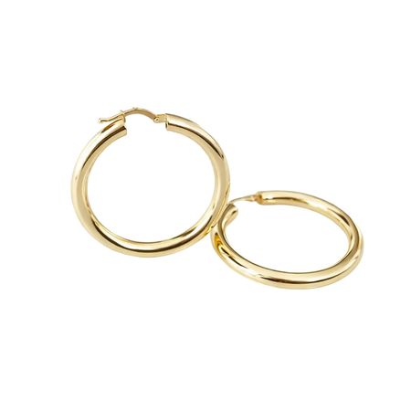 KOLCZYKI KOŁA ZE ZŁOTA PR. 585, 14K