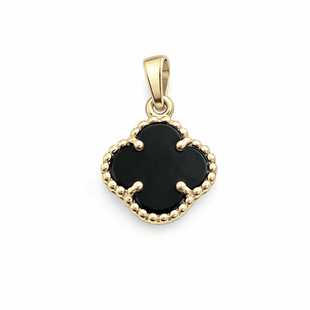 Zawieszka czarna koniczyna ze złota pr. 585, 14K