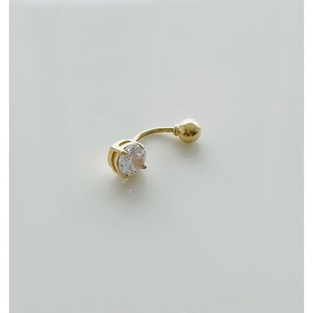 KOLCZYK DO PĘPKA Z DUŻĄ CYRKONIĄ