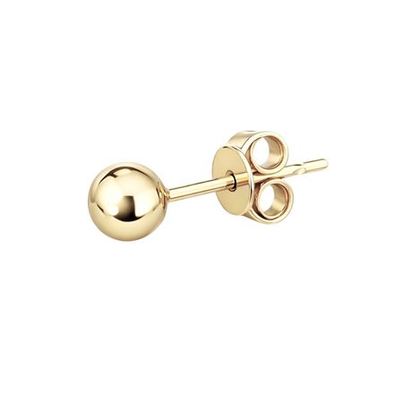 KOLCZYK ZŁOTA KULKA O SREDNICY 0,4 CM ZE ZŁOTA PR. 585, 14K