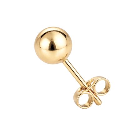 KOLCZYK ZŁOTA KULKA O ŚREDNICY 0,8 CM ZE ZŁOTA PR. 585, 14K