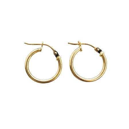 KOLCZYKI KOŁA GRUBSZE O ŚREDNICY 1,5 CM ZE ZŁOTA PR. 585, 14K