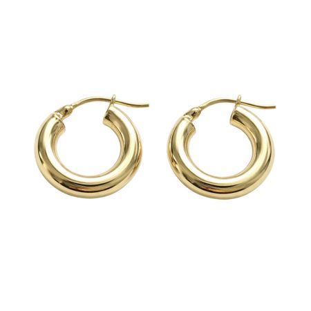 KOLCZYKI KOŁA GRUBSZE O ŚREDNICY 1,3 CM ZE ZŁOTA PR. 585, 14K