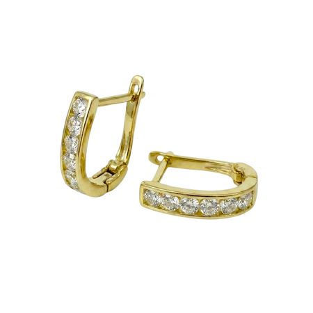 KOLCZYKI Z BIAŁYMI CYRKONIAMI ZAPIĘCIE ANGIELSKIE