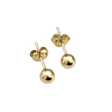 KOLCZYKI KULKI O ŚREDNICY 0,5 CM ZE ZŁOTA PR. 585, 14K