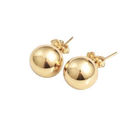KOLCZYKI KULKI O ŚREDNICY 1,2 CM ZE ZŁOTA PR. 585, 14K