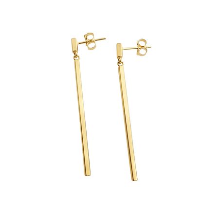 KOLCZYKI SŁUPKI NA SZTYFT ZE ZŁOTA PR. 585, 14K