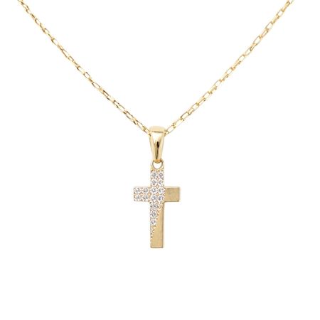 Komplet komunijny dla chłopca 2,26 g ze złota pr. 585, 14K