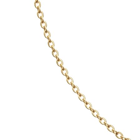 Łańcuszek 50 cm, rodowany o splocie rolo 1,4 g ze złota pr. 585, 14K