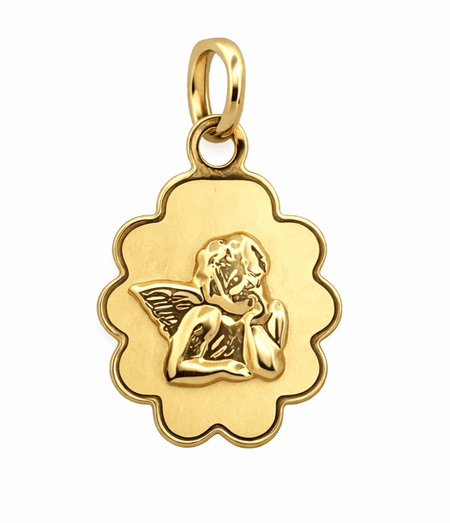 Medalik Anioł Stróż 0,57 g ze złota pr. 585, 14K