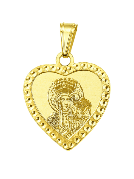 Medalik Matka Boża Częstochowska 0,95 g ze złota pr. 585, 14K