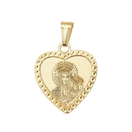 Medalik Matka Boża Częstochowska 0,95 g ze złota pr. 585, 14K