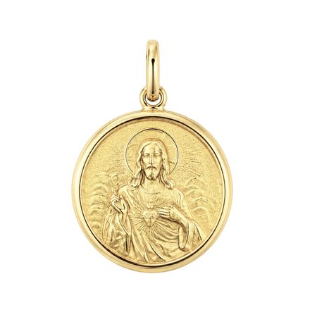 Medalik dwustronny Matka Boża i Jezus Chrystus 2,62 g ze złota pr. 585, 14K