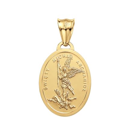 Medalik Święty Archanioł Michał 2,15 g ze złota pr. 585, 14K