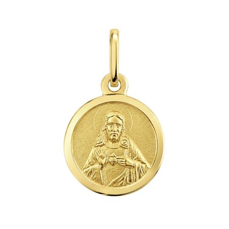 Medalik dwustronny Matka Boża i Jezus 0,65 g ze złota pr. 585, 14K