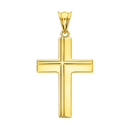 Zawieszka krzyż 1,27 g ze złota pr. 585, 14K