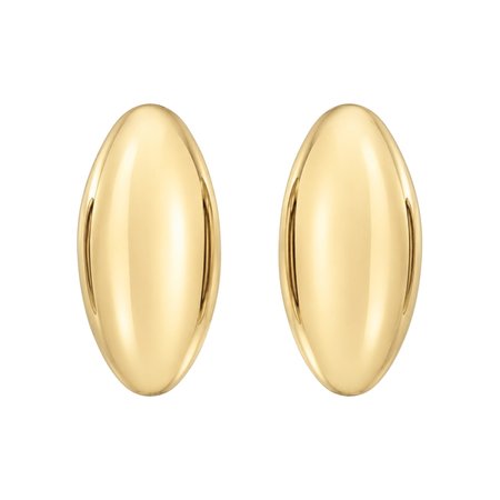 Kolczyki owalne 1,93 g ze złota pr. 585, 14K