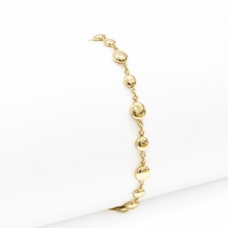 Bransoletka spłaszczone koła 3,44 g ze złota pr. 585, 14K