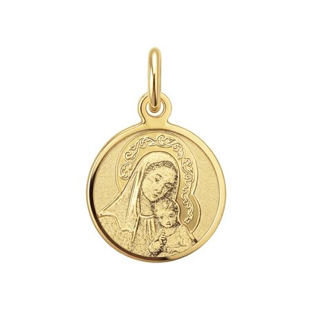 Medalik Matka Boża z Dzieciątkiem Eleusa 0,37 g ze złota pr. 585, 14K