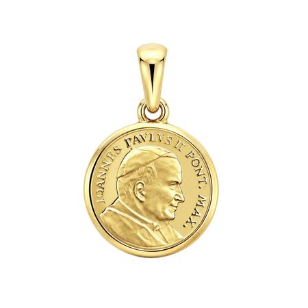 Medalik Święty Jan Paweł II 1,20 g ze złota pr. 585, 14K