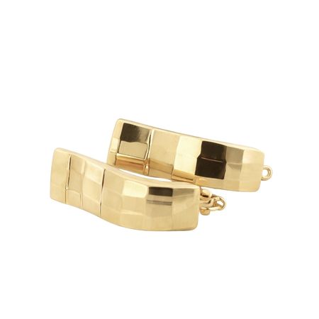 Kolczyki z geometrycznym wzorem 1,45 g ze złota pr. 585, 14K