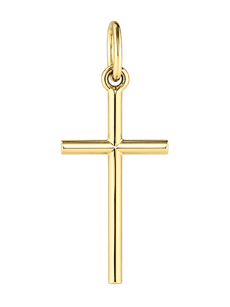 Zawieszka krzyż 0,48 g ze złota pr. 585, 14K