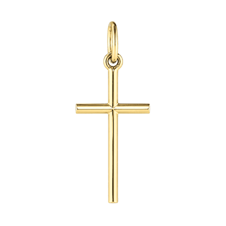 Zawieszka krzyż 0,48 g ze złota pr. 585, 14K