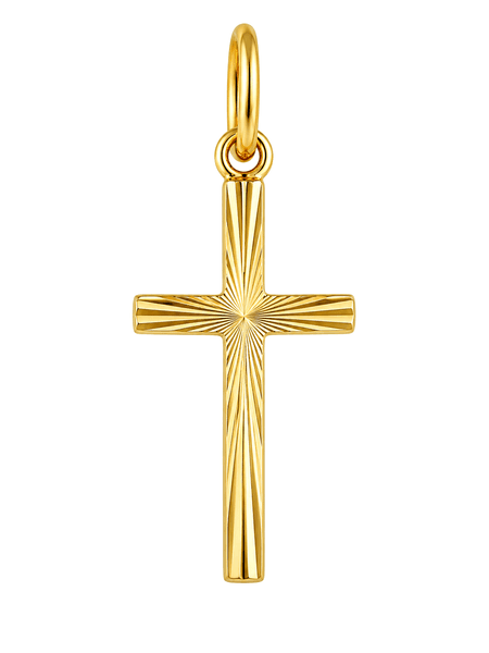 Zawieszka krzyż 0,33 g ze złota pr. 585, 14K